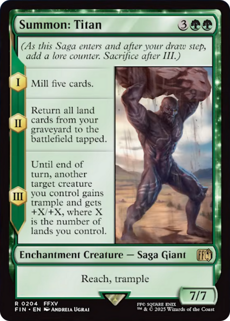 Summon: Titan [FINAL FANTASY] | Cards and Coasters CA