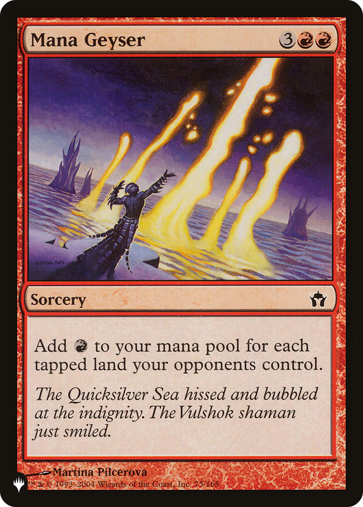 Mana Geyser [The List] | Cards and Coasters CA