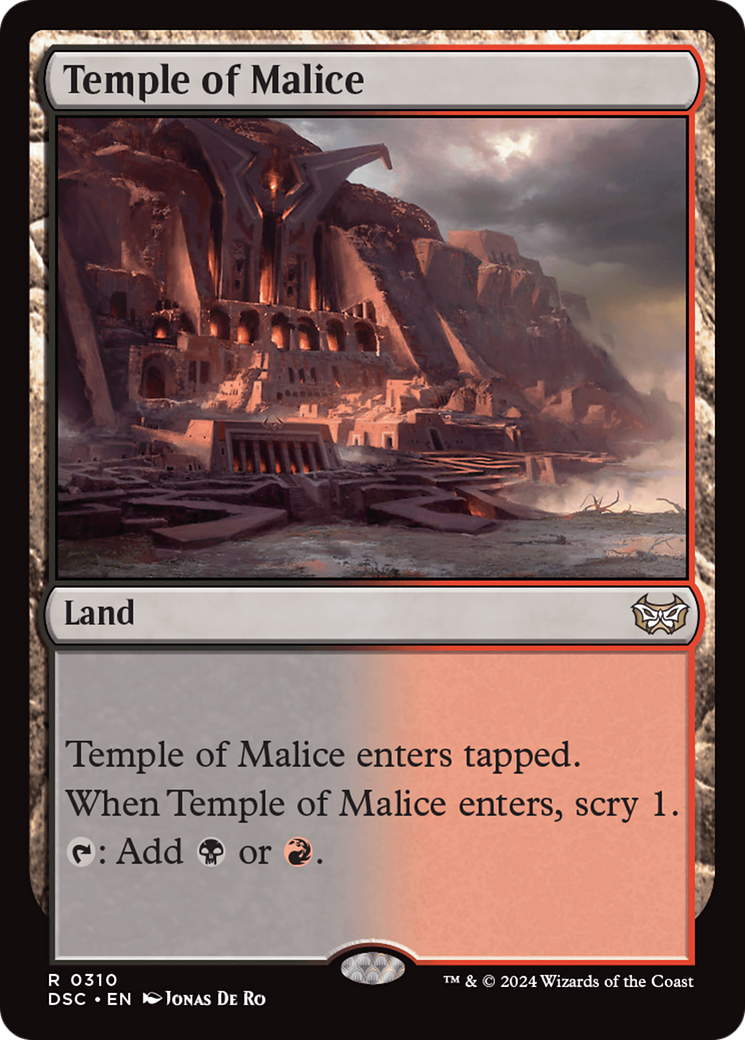 Temple of Malice [Duskmourn: House of Horror Commander] | Cards and Coasters CA