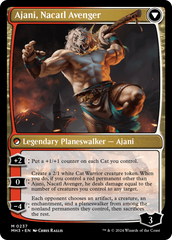 Ajani, Nacatl Pariah // Ajani, Nacatl Avenger [Modern Horizons 3] | Cards and Coasters CA