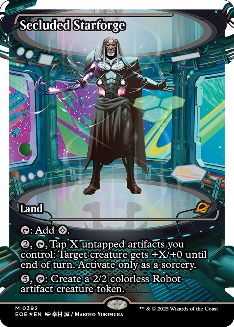 Secluded Starforge (Showcase) (Fracture Foil) [Edge of Eternities] | Cards and Coasters CA