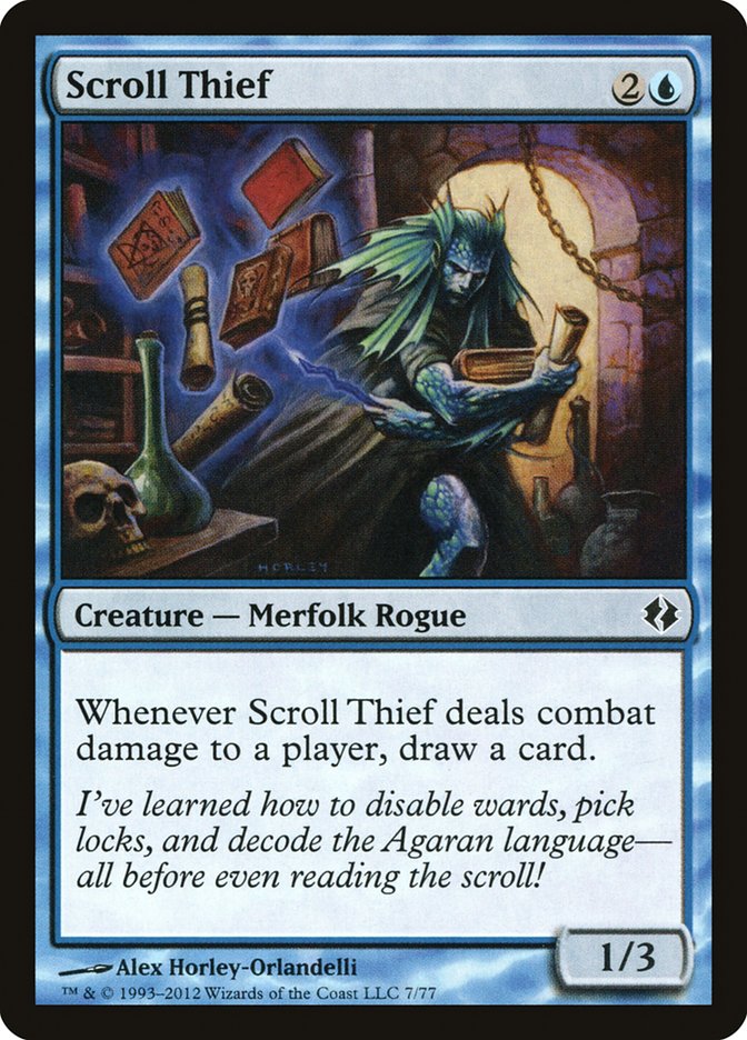 Scroll Thief [Duel Decks: Venser vs. Koth] | Cards and Coasters CA