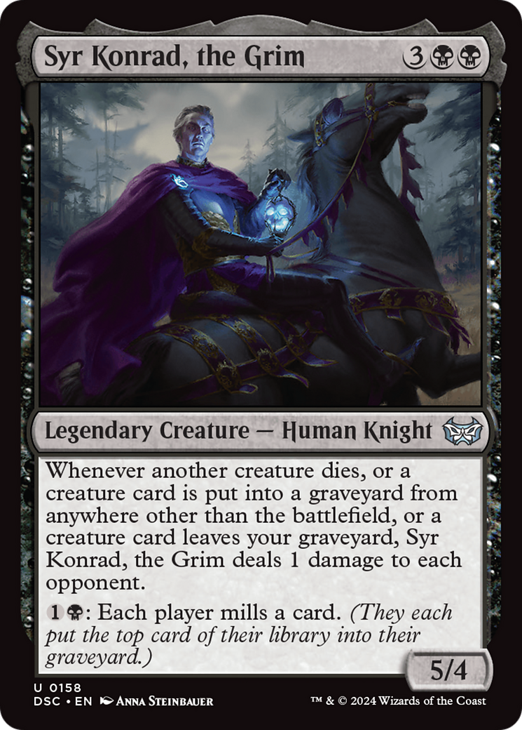 Syr Konrad, the Grim [Duskmourn: House of Horror Commander] | Cards and Coasters CA