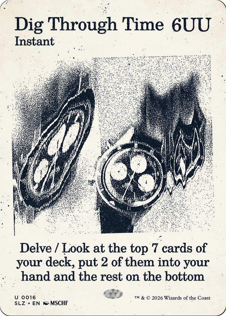 Dig Through Time (0016) [Secret Lair x MSCHF: The Zeta Set] | Cards and Coasters CA