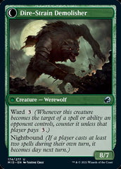 Burly Breaker // Dire-Strain Demolisher [Innistrad: Midnight Hunt] | Cards and Coasters CA