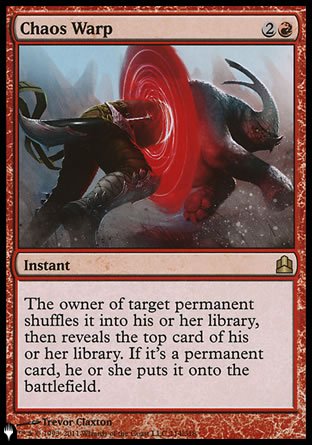 Chaos Warp (CMD) [The List] | Cards and Coasters CA