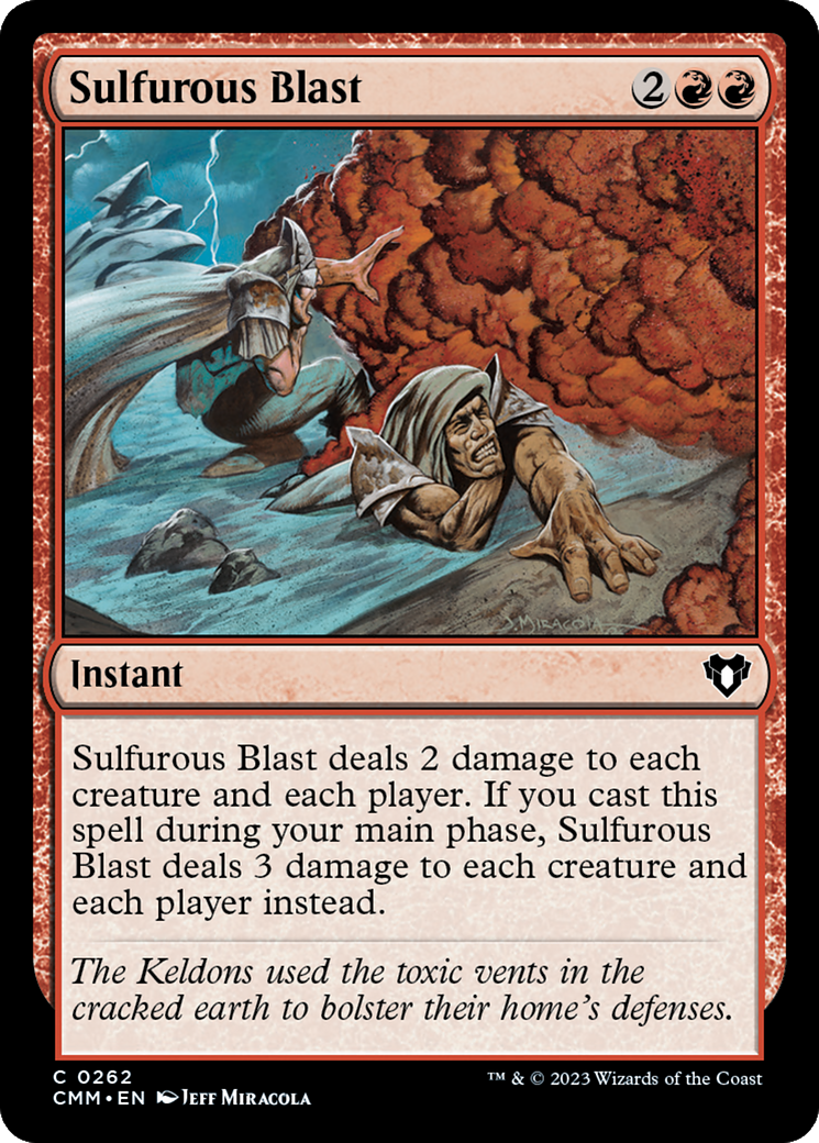 Sulfurous Blast [Commander Masters] | Cards and Coasters CA