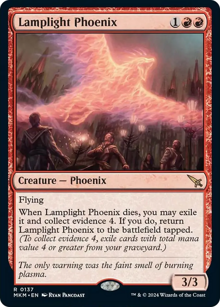 Lamplight Phoenix [Murders at Karlov Manor] | Cards and Coasters CA