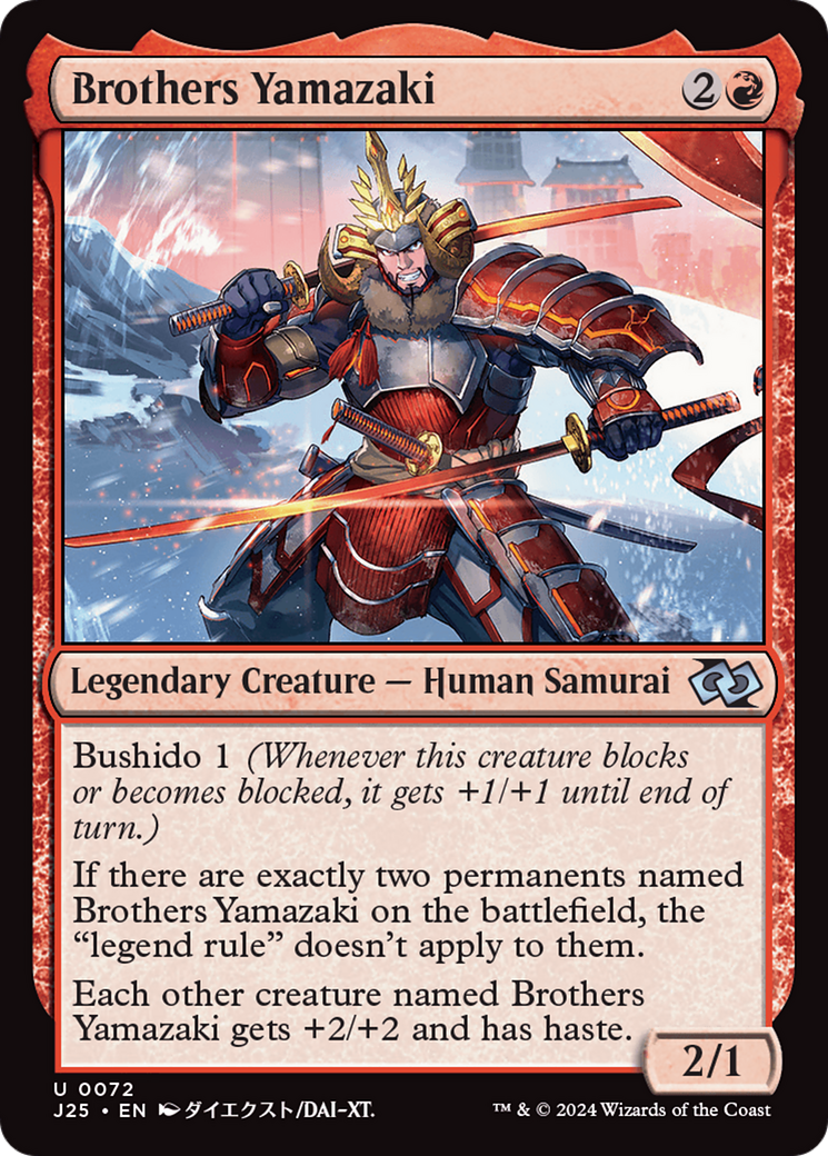 Brothers Yamazaki (72 Swords) (Anime) [Foundations Jumpstart] | Cards and Coasters CA