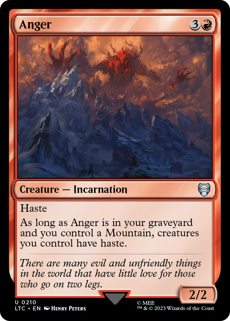 Anger [The Lord of the Rings: Tales of Middle-Earth Commander] | Cards and Coasters CA