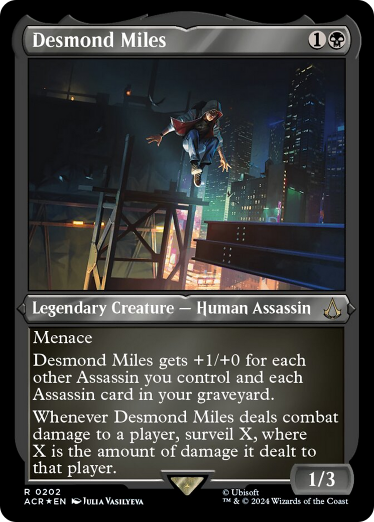 Desmond Miles (Foil Etched) [Assassin's Creed] | Cards and Coasters CA