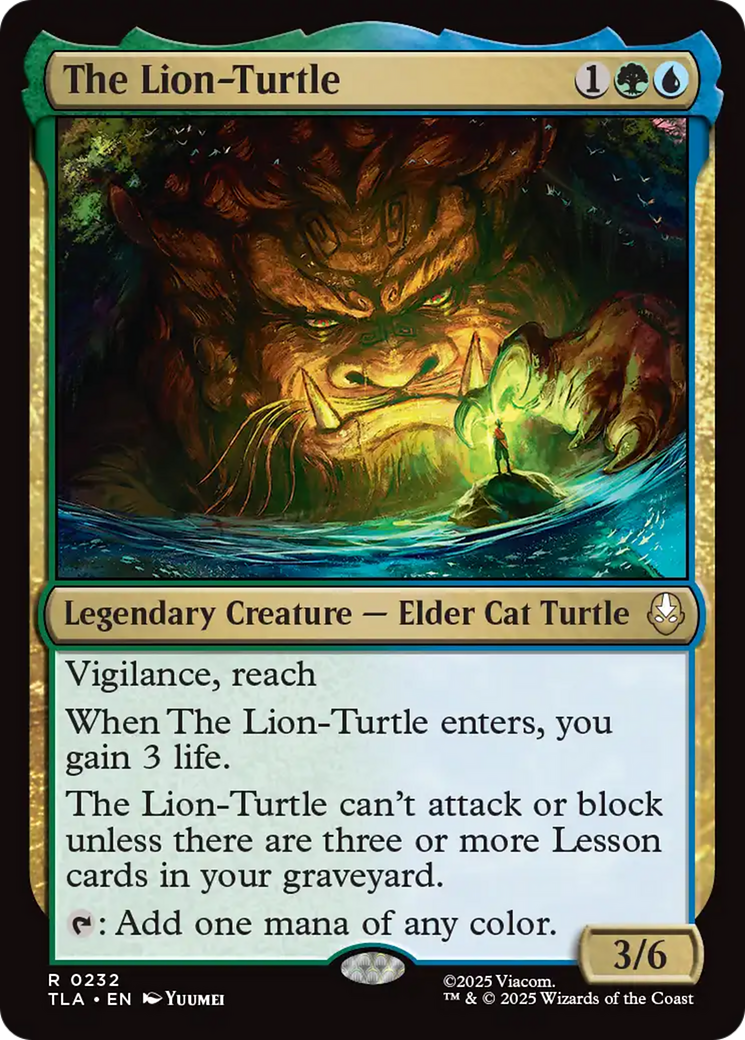 The Lion-Turtle [Avatar: The Last Airbender] | Cards and Coasters CA