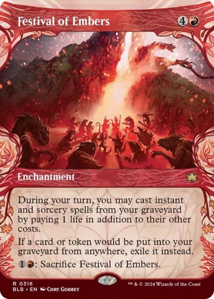 Festival of Embers (Showcase) [Bloomburrow] | Cards and Coasters CA