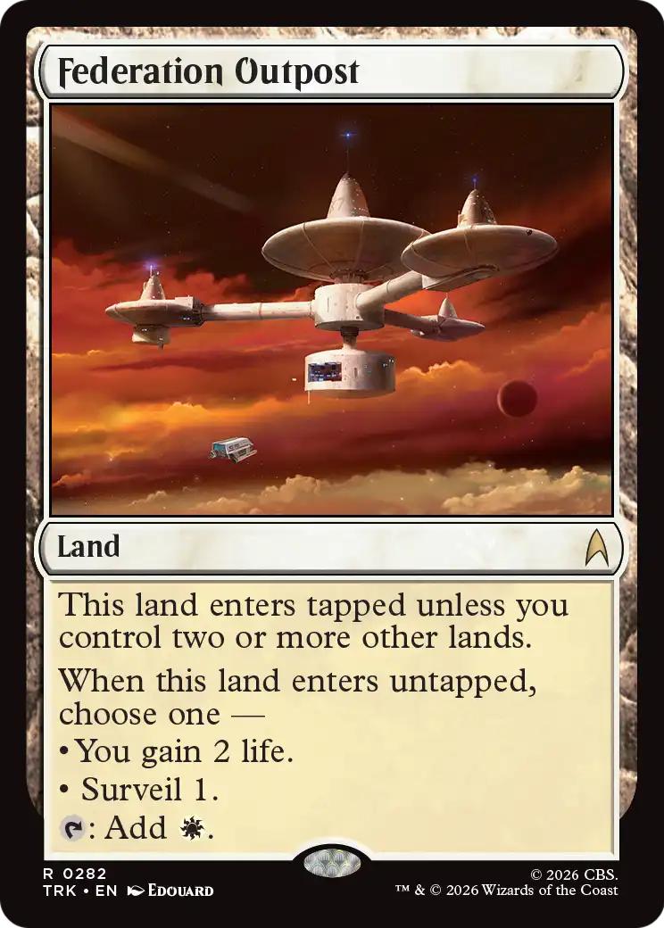 Federation Outpost [Star Trek] | Cards and Coasters CA