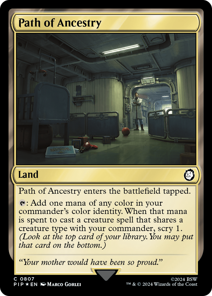 Path of Ancestry (Surge Foil) [Fallout] | Cards and Coasters CA