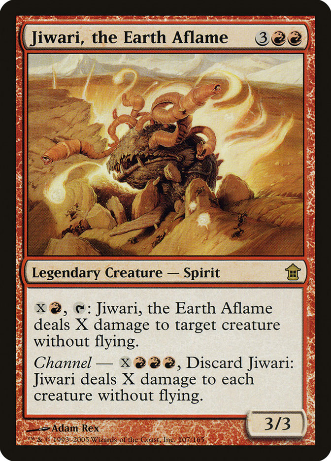 Jiwari, the Earth Aflame [Saviors of Kamigawa] | Cards and Coasters CA