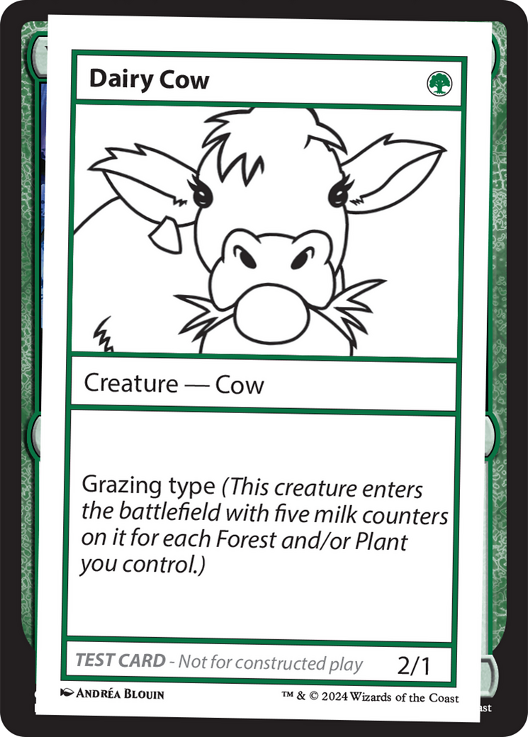 Dairy Cow [Mystery Booster 2 Playtest Cards] | Cards and Coasters CA