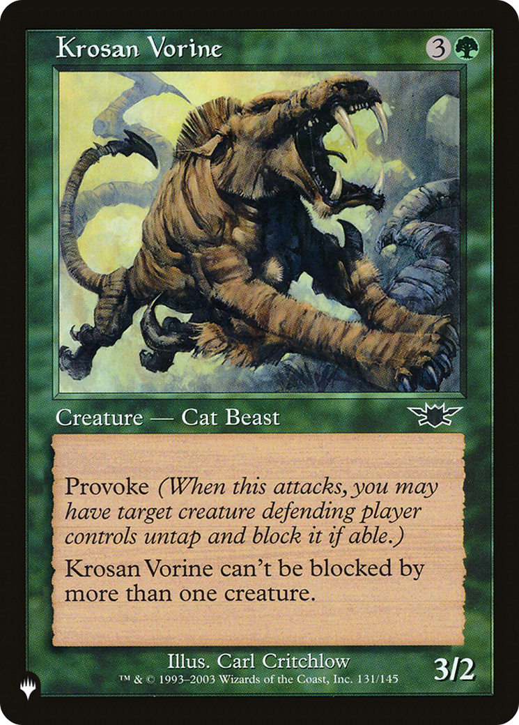 Krosan Vorine [The List Reprints] | Cards and Coasters CA