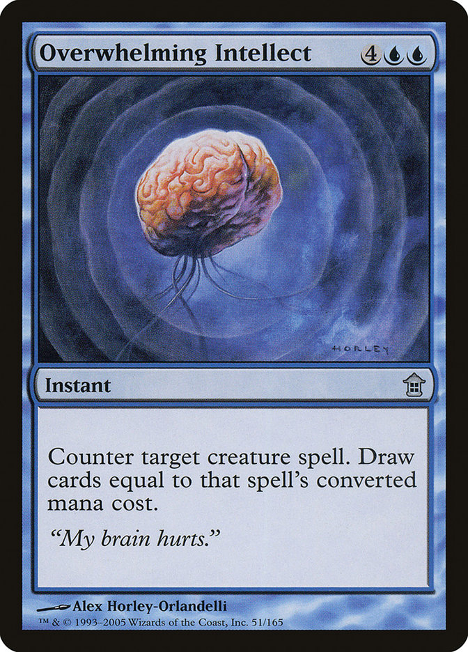 Overwhelming Intellect [Saviors of Kamigawa] | Cards and Coasters CA