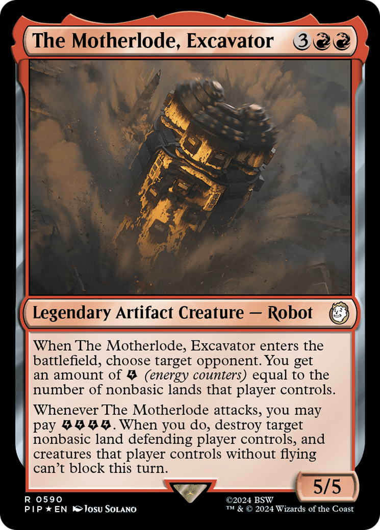 The Motherlode, Excavator (Surge Foil) [Fallout] | Cards and Coasters CA