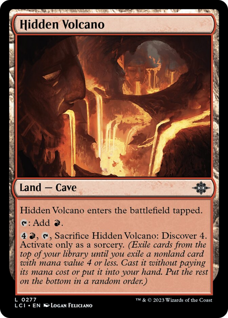 Hidden Volcano [The Lost Caverns of Ixalan] | Cards and Coasters CA