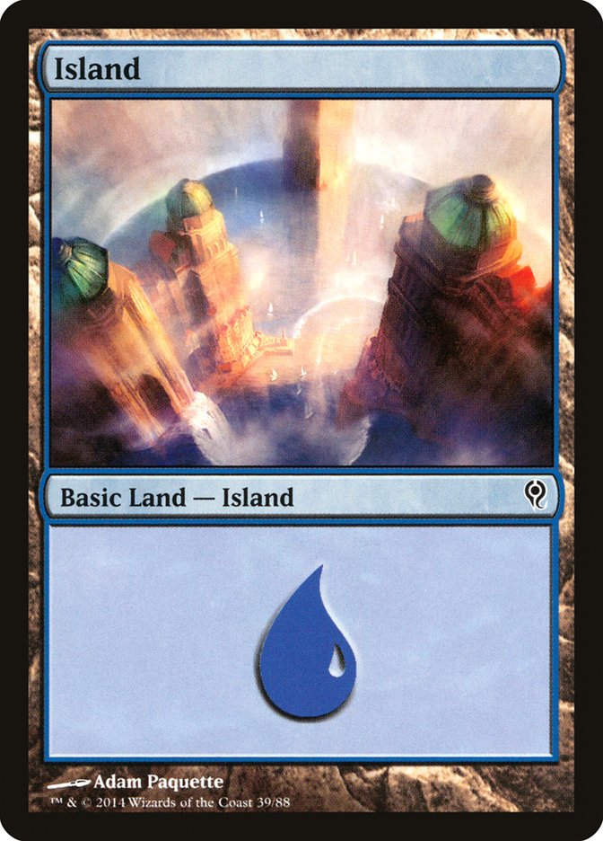 Island (39) [Duel Decks: Jace vs. Vraska] | Cards and Coasters CA