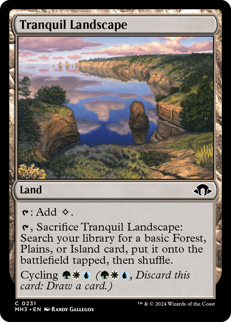Tranquil Landscape [Modern Horizons 3] | Cards and Coasters CA