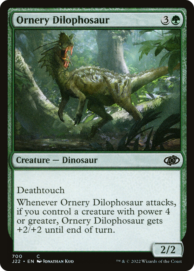 Ornery Dilophosaur [Jumpstart 2022] | Cards and Coasters CA