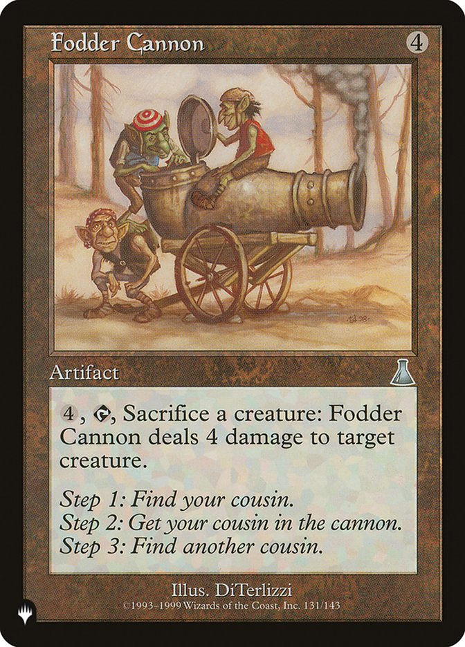 Fodder Cannon [The List] | Cards and Coasters CA