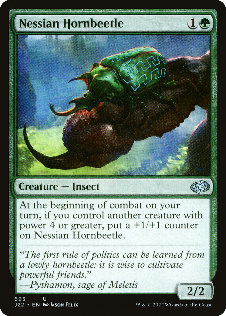 Nessian Hornbeetle [Jumpstart 2022] | Cards and Coasters CA