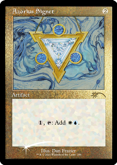 Azorius Signet (Retro) (Foil Etched) [Secret Lair Drop Series] | Cards and Coasters CA