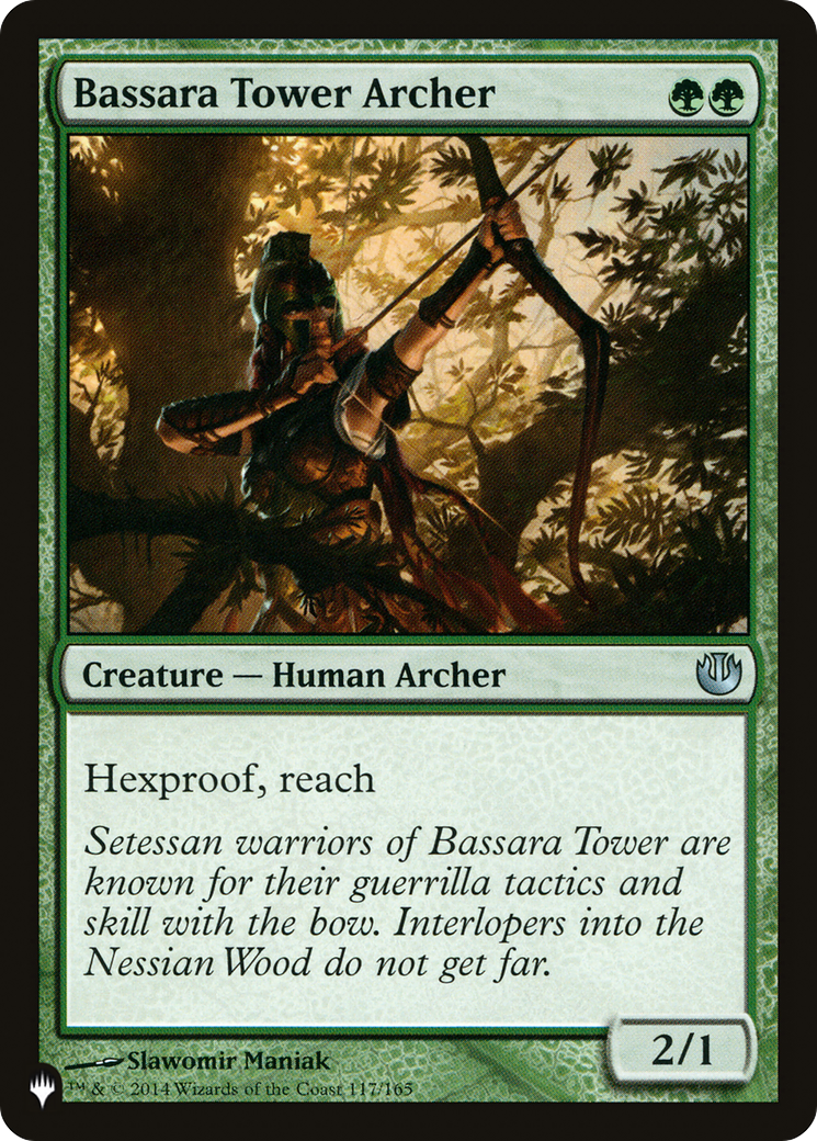 Bassara Tower Archer [The List Reprints] | Cards and Coasters CA