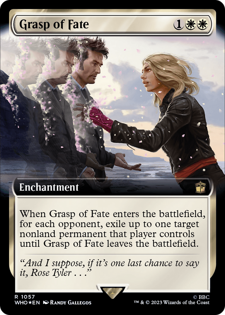 Grasp of Fate (Extended Art) (Surge Foil) [Doctor Who] | Cards and Coasters CA