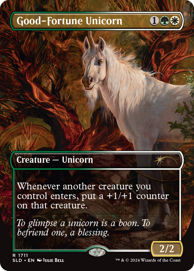 Good-Fortune Unicorn (Rainbow Foil) [Secret Lair Drop Series] | Cards and Coasters CA