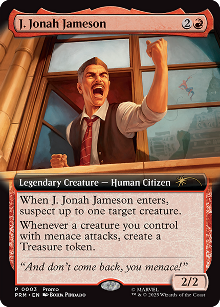 J. Jonah Jameson (Extended Art) [Marvel's Spider-Man Promos] | Cards and Coasters CA