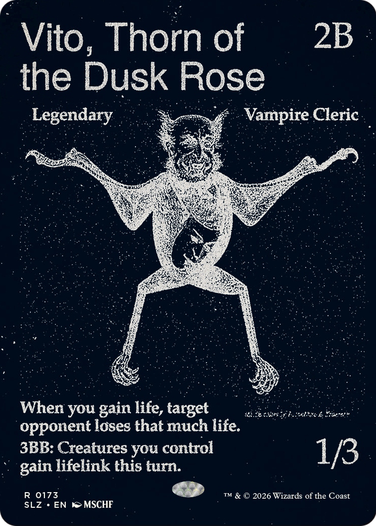 Vito, Thorn of the Dusk Rose (0173) [Secret Lair x MSCHF: The Zeta Set] | Cards and Coasters CA