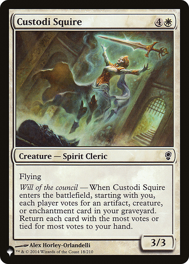 Custodi Squire [The List Reprints] | Cards and Coasters CA