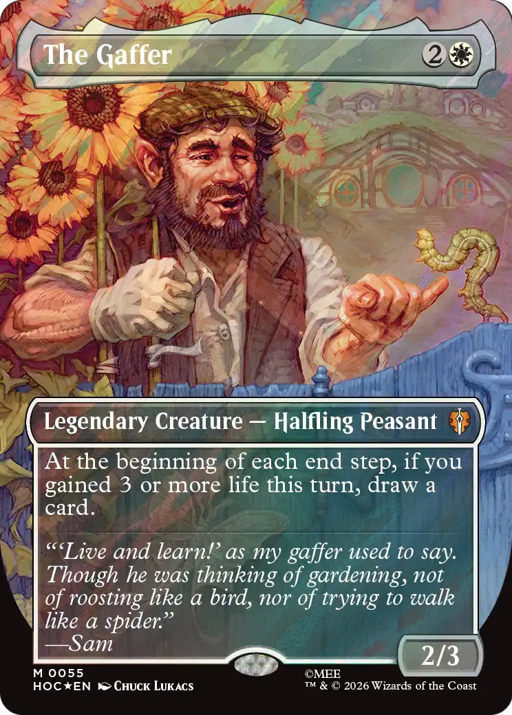 The Gaffer (Borderless) (Surge Foil) [The Hobbit] | Cards and Coasters CA