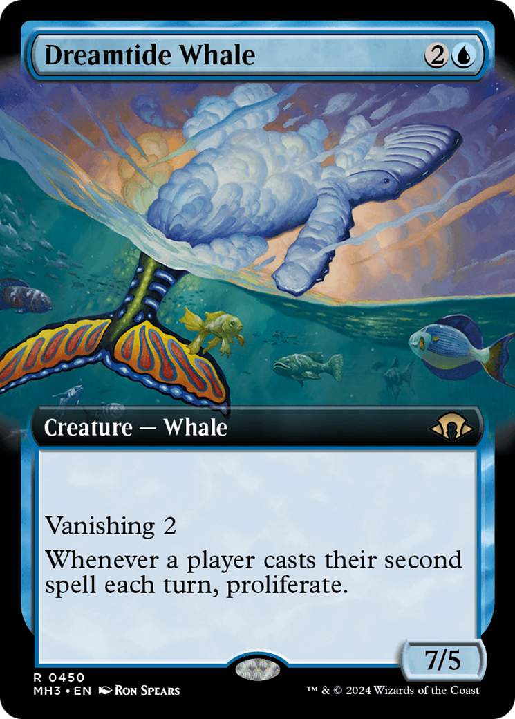 Dreamtide Whale (Extended Art) [Modern Horizons 3] | Cards and Coasters CA