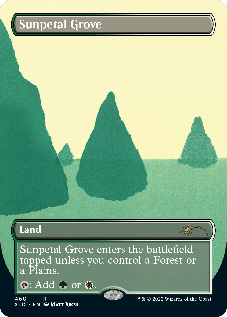 Sunpetal Grove (Borderless) [Secret Lair Drop Series] | Cards and Coasters CA