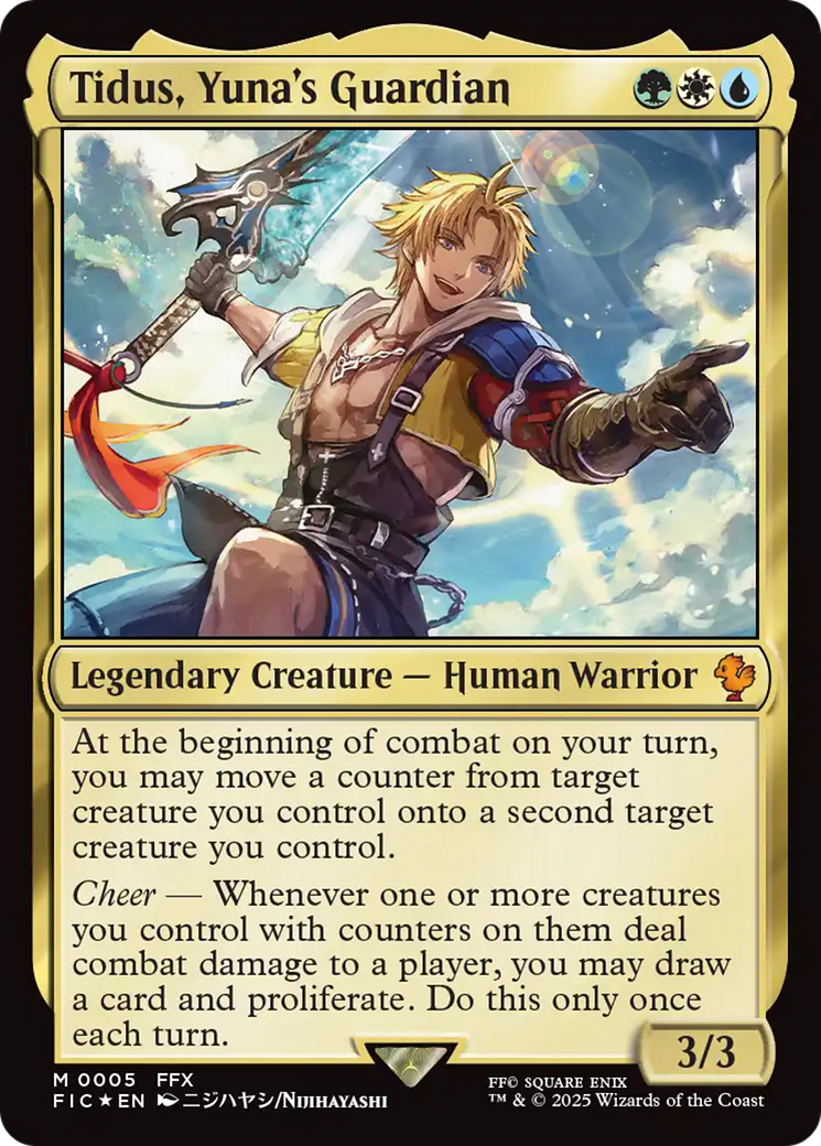 Tidus, Yuna's Guardian [FINAL FANTASY Commander] | Cards and Coasters CA