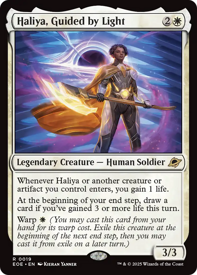 Haliya, Guided by Light [Edge of Eternities] | Cards and Coasters CA