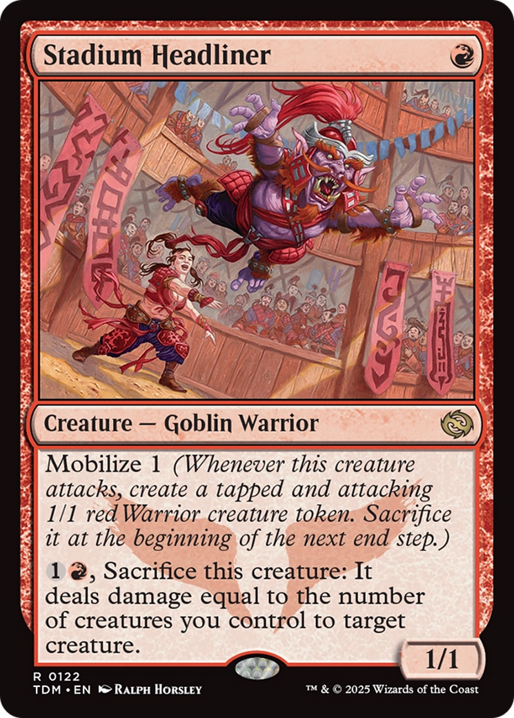 Stadium Headliner [Tarkir: Dragonstorm] | Cards and Coasters CA