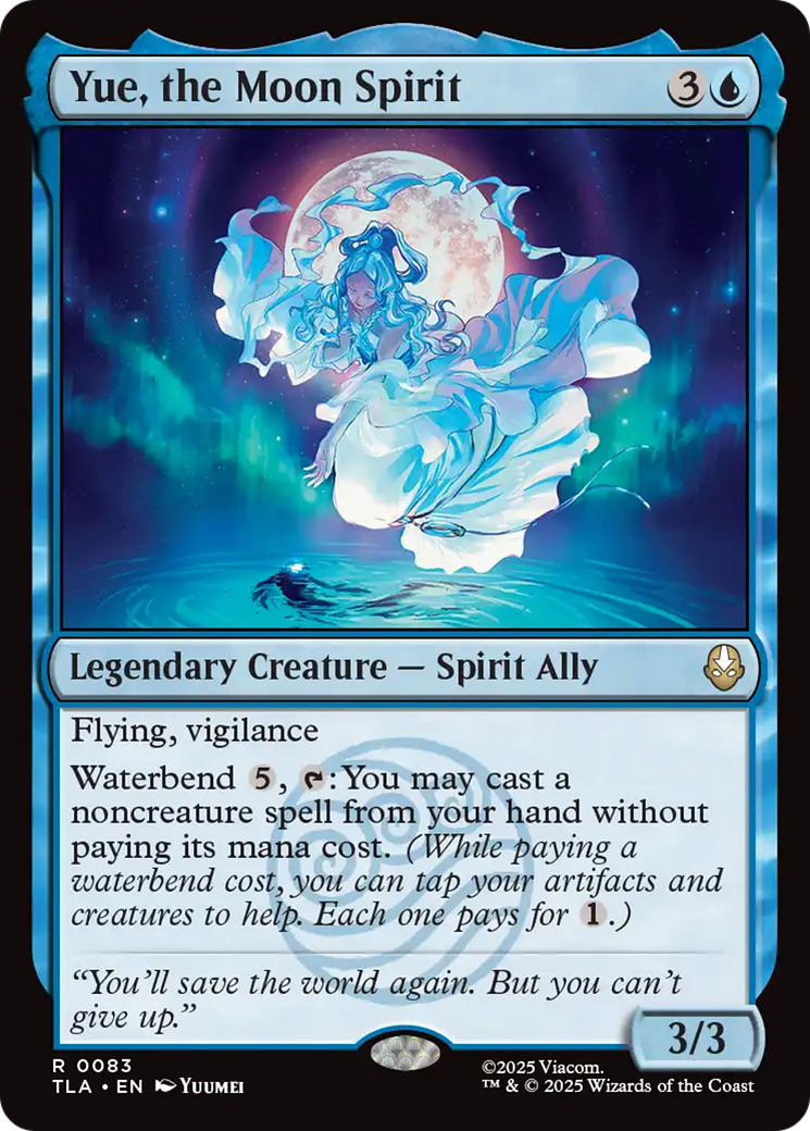 Yue, the Moon Spirit [Avatar: The Last Airbender] | Cards and Coasters CA