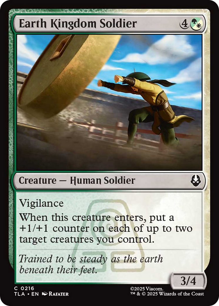 Earth Kingdom Soldier [Avatar: The Last Airbender] | Cards and Coasters CA