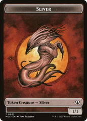 Saproling // Sliver Double-Sided Token [The List] | Cards and Coasters CA