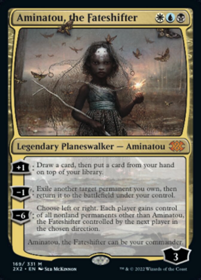 Aminatou, the Fateshifter [Double Masters 2022] | Cards and Coasters CA