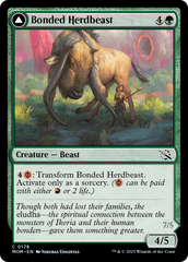 Bonded Herdbeast // Plated Kilnbeast [March of the Machine] | Cards and Coasters CA