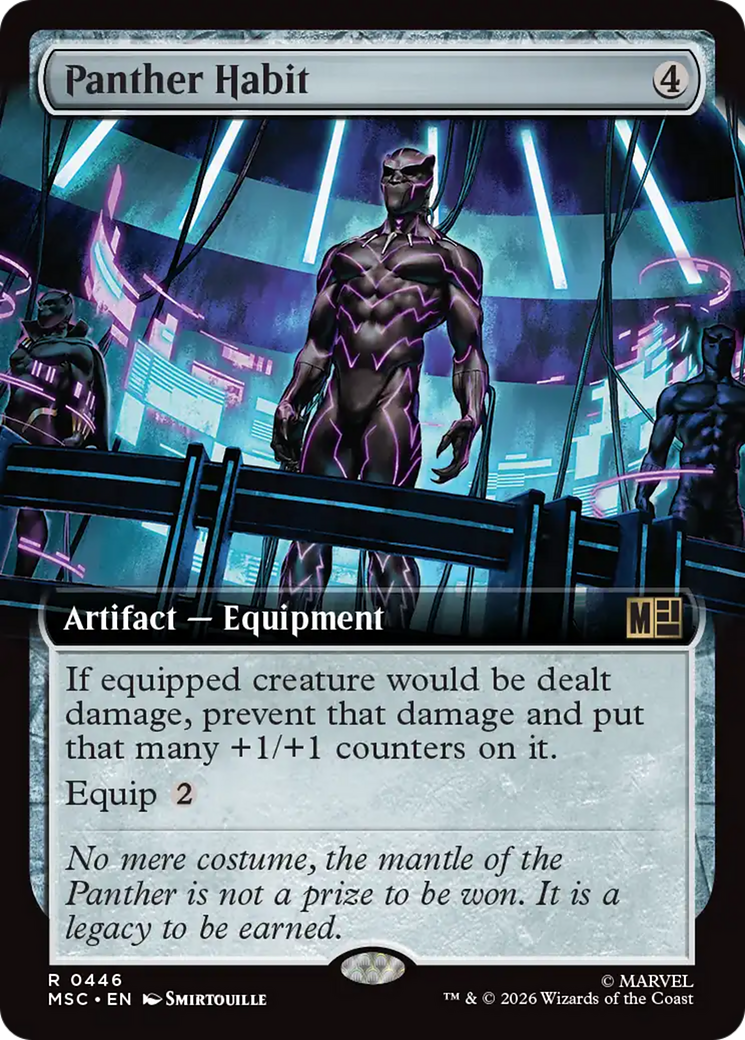 Panther Habit (Extended Art) [Marvel Super Heroes Commander] | Cards and Coasters CA