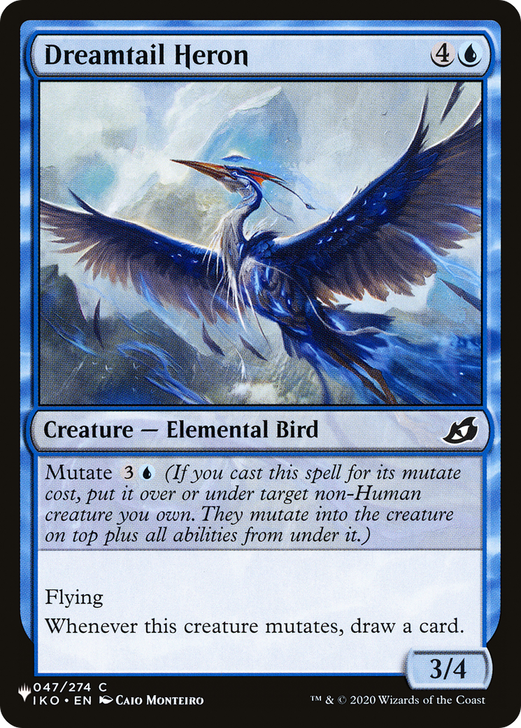 Dreamtail Heron [The List Reprints] | Cards and Coasters CA